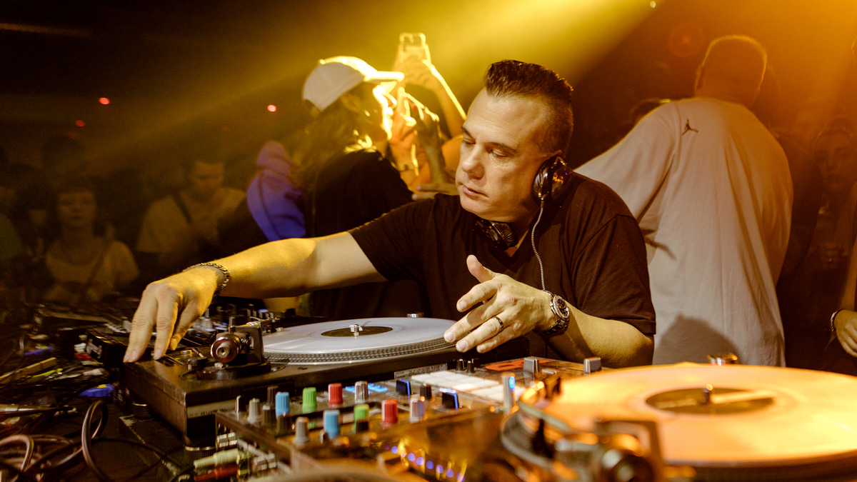 Photo of set DJ Godfather.