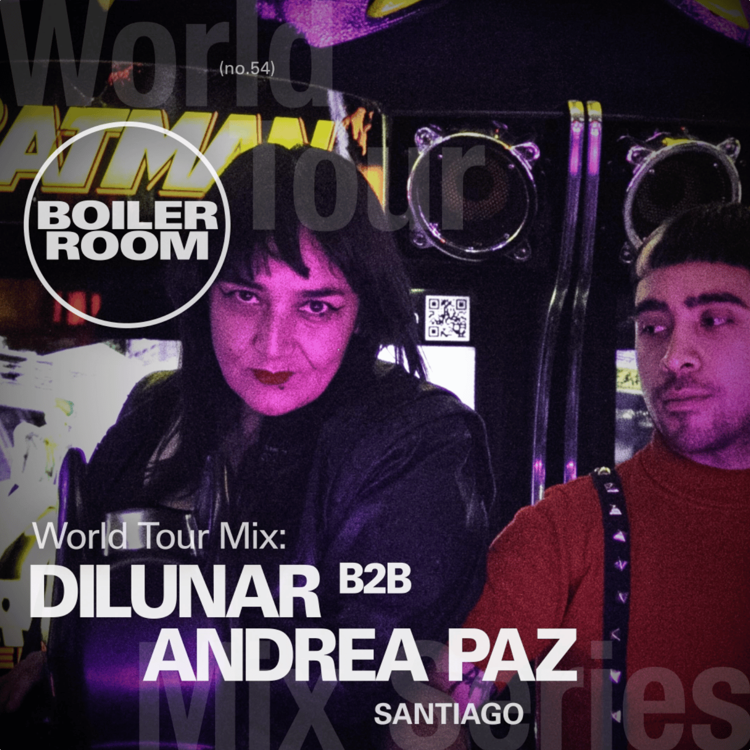 Flyer for event Dilunar B2B Andrea Paz.