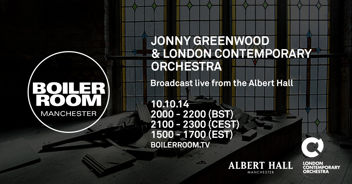Jonny Greenwood & The London Contemporary Orchestra flyer