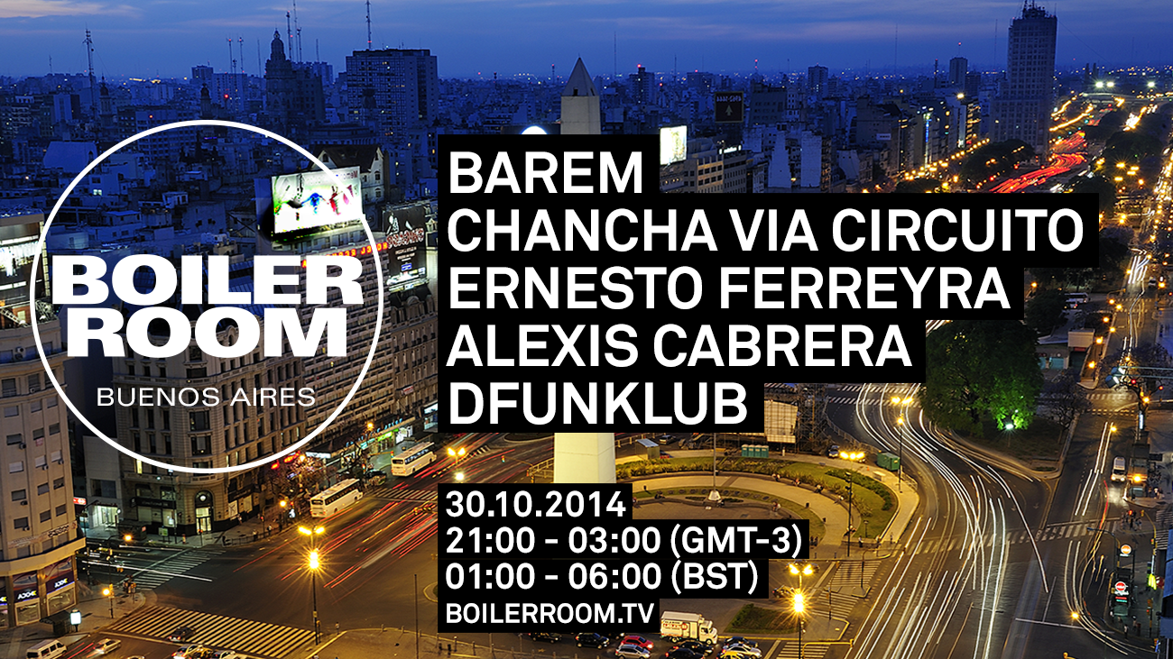 Buenos Aires: Barem, Chancha Via Circuito, Ernesto Ferreyra, Alexis Cabrera, DFUNKLUB flyer