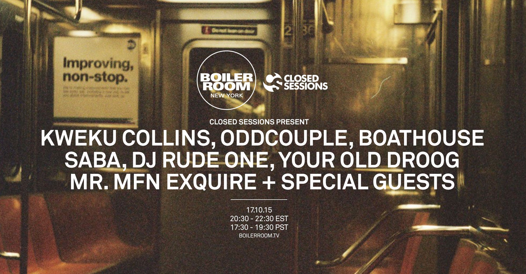 Closed Sessions Showcase flyer