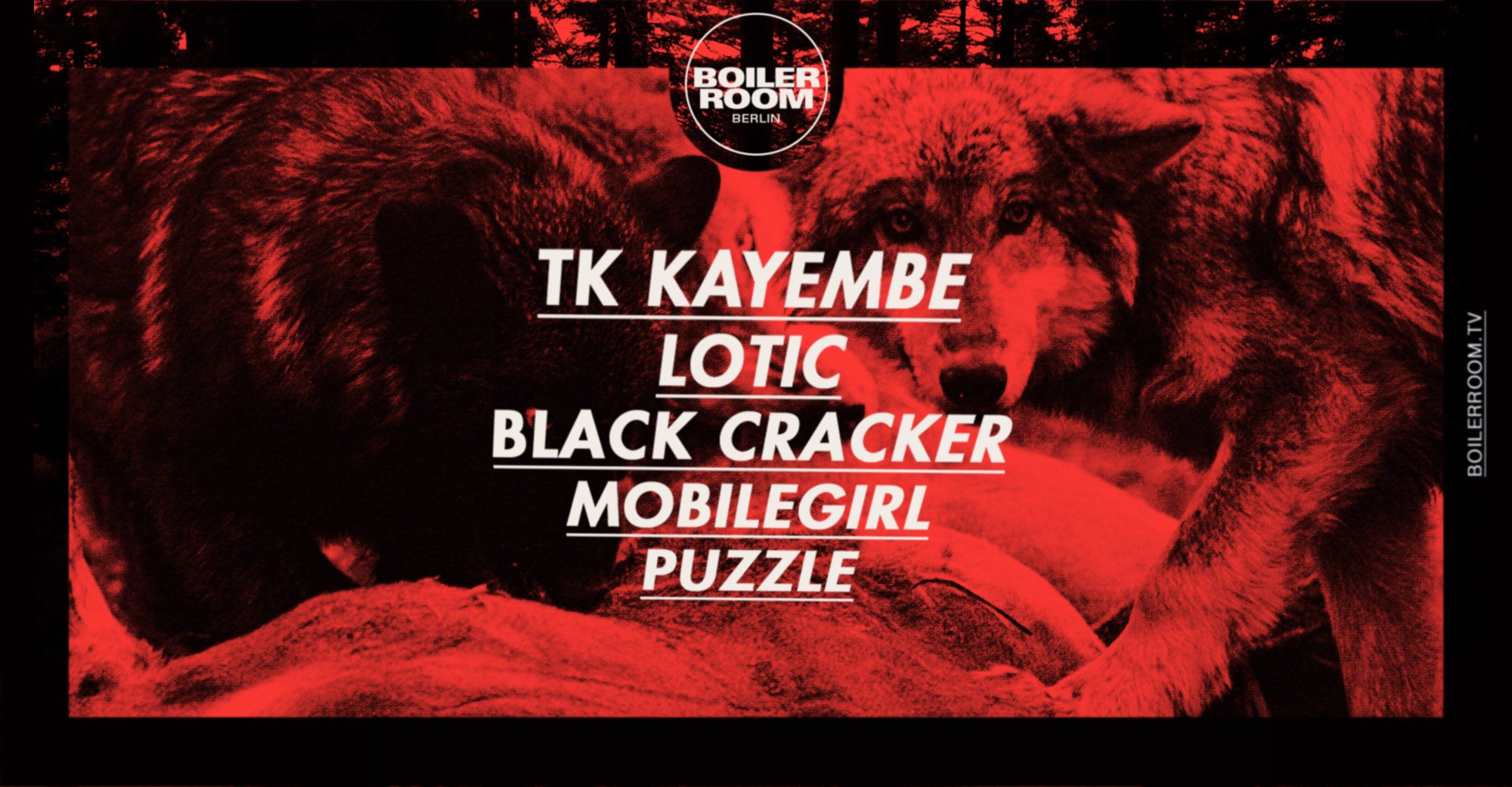 Berlin: TK Kayembe, Lotic, Black Cracker, mobilegirl & Puzzle flyer