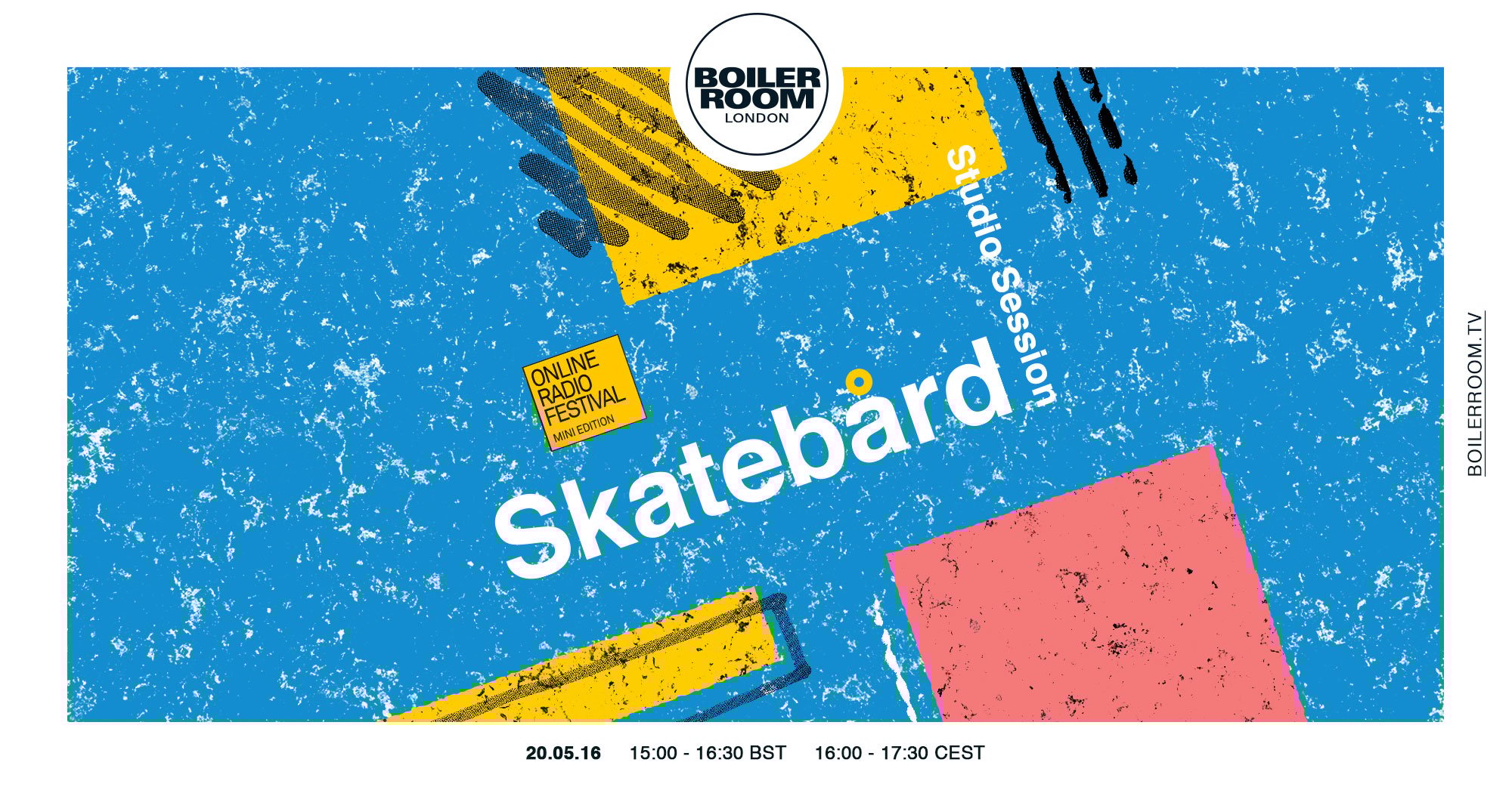Skatebård 'Studio Session' flyer