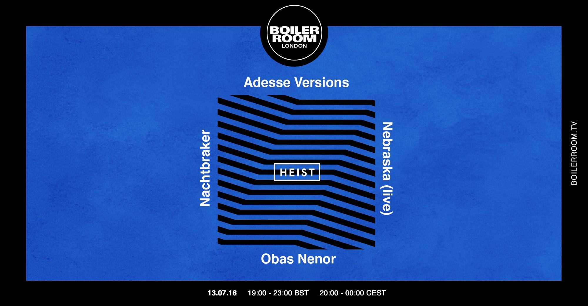 London: Heist Recordings Takeover flyer