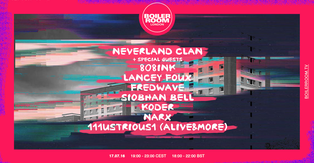 London: Neverland Clan & Friends flyer