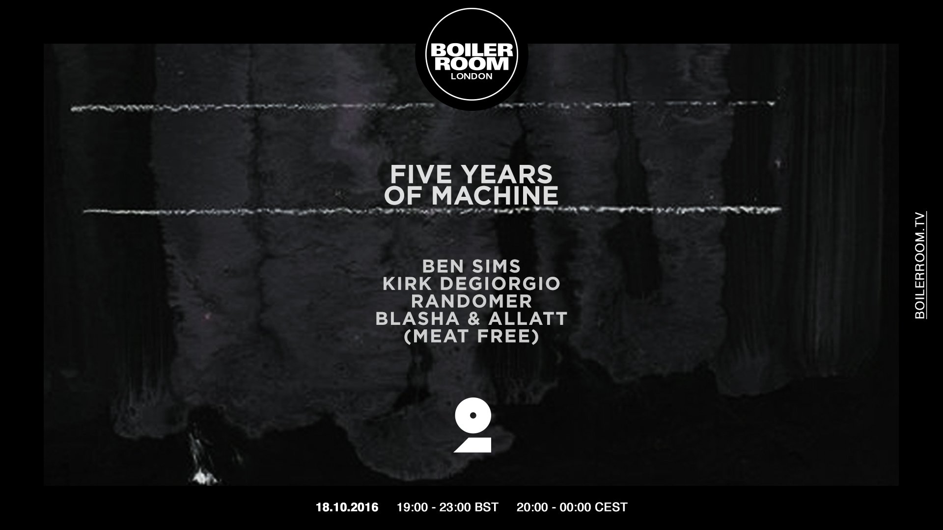 London: Ben Sims, Kirk Degiorgio, Randomer + Blasha & Allatt flyer