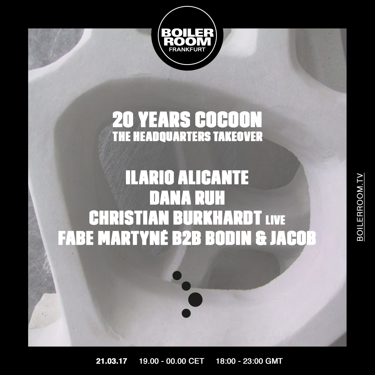 Frankfurt: Celebrating 20 Years of Cocoon flyer