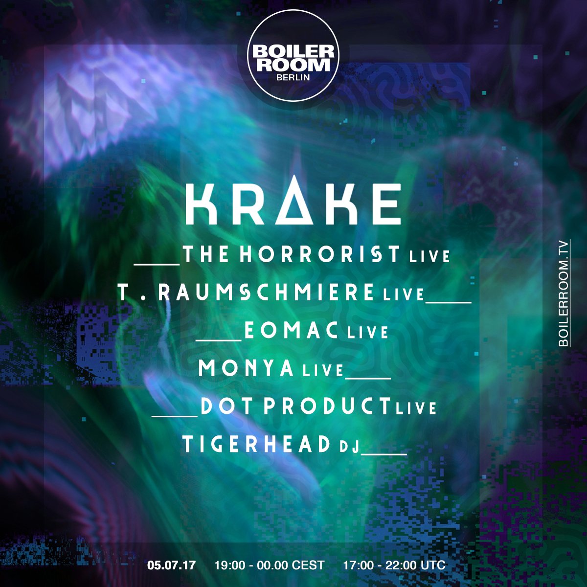 Krake Festival Warmup flyer