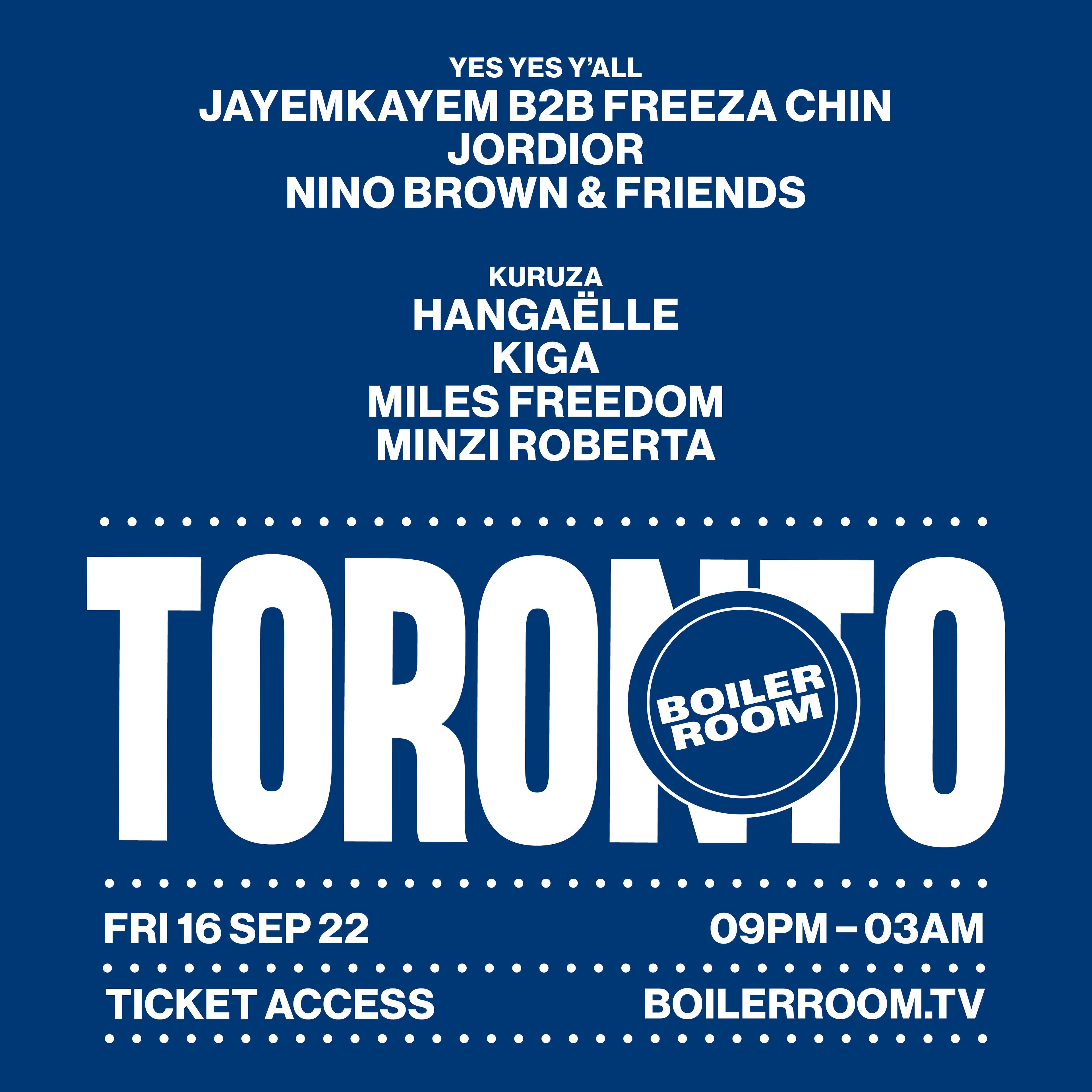 Boiler Room: Toronto | Day 2 flyer