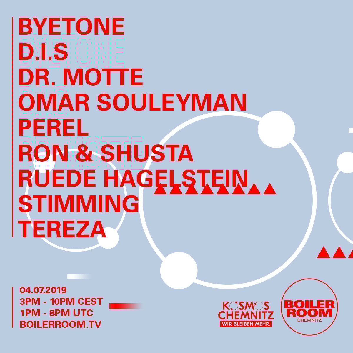 Boiler Room x Kosmos Chemnitz: #wirbleibenmehr flyer