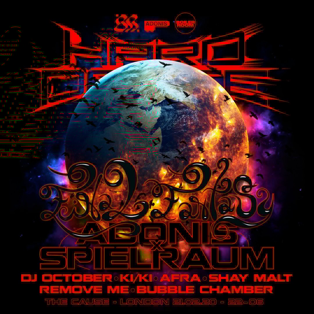 Hard Dance London: Adonis x Spielraum flyer