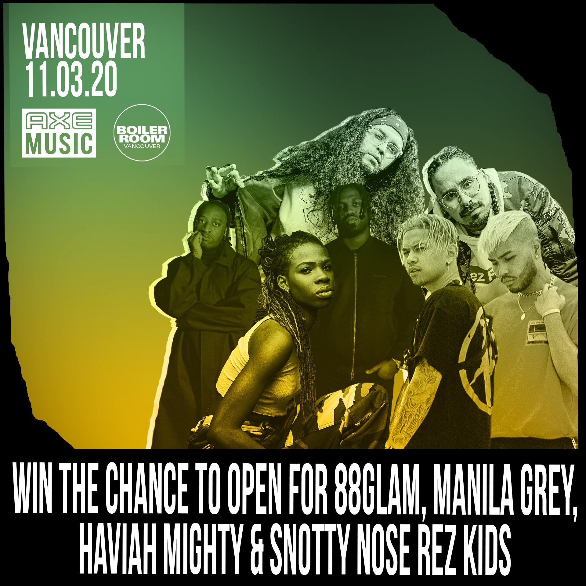 AXE Music | Chance To Open Vancouver flyer
