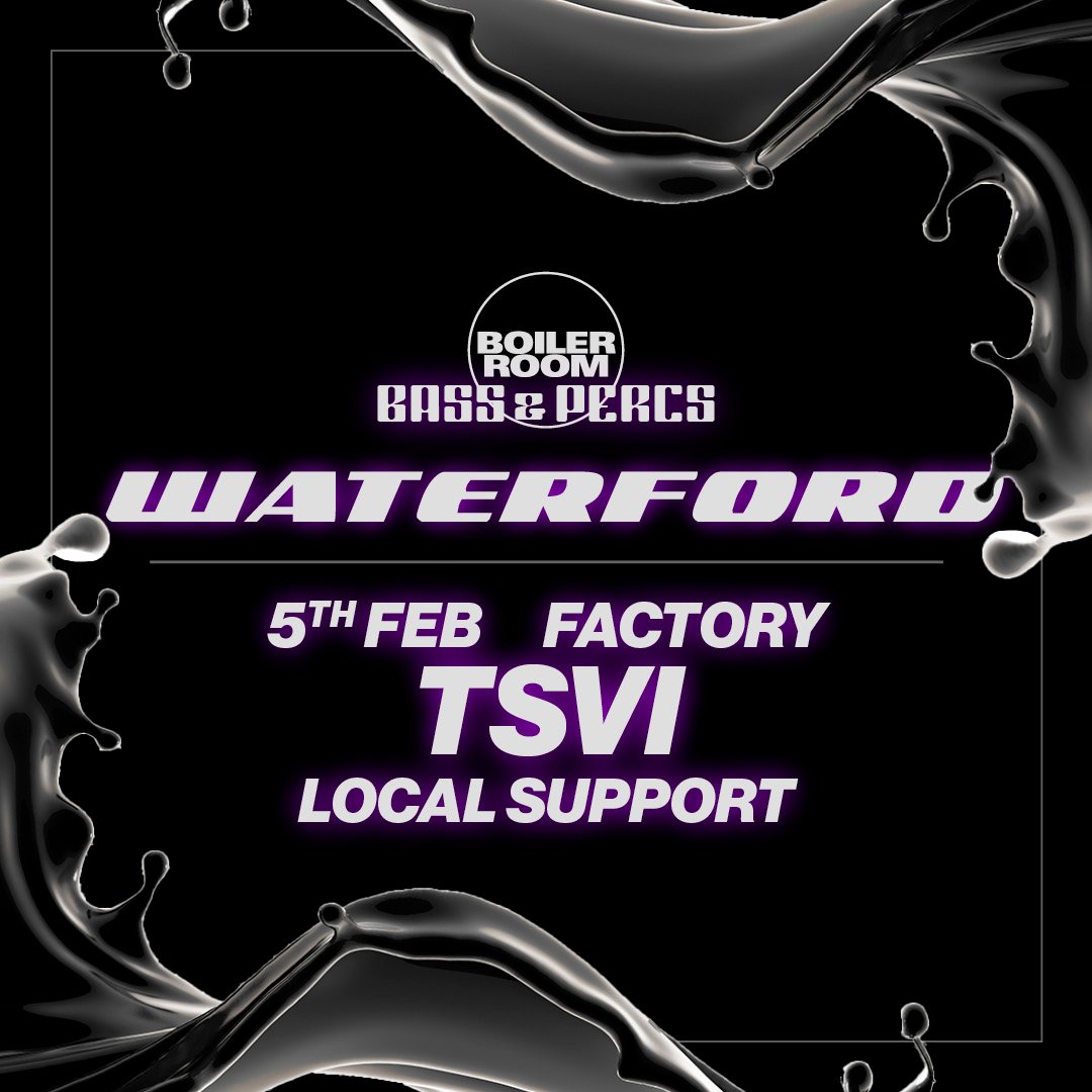 Bass & Percs Tour: Waterford flyer