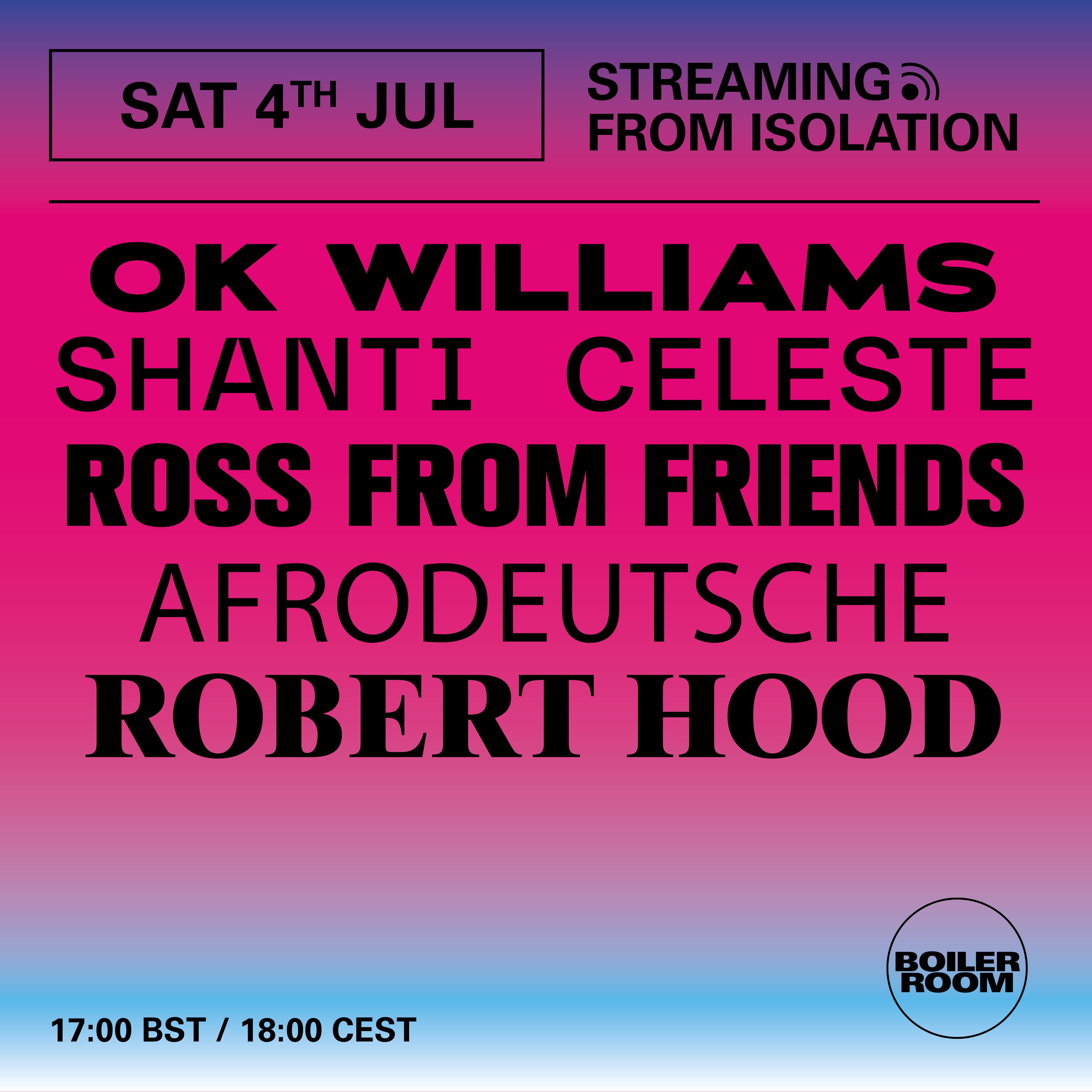 Streaming From Isolation: Boiler Zoom flyer