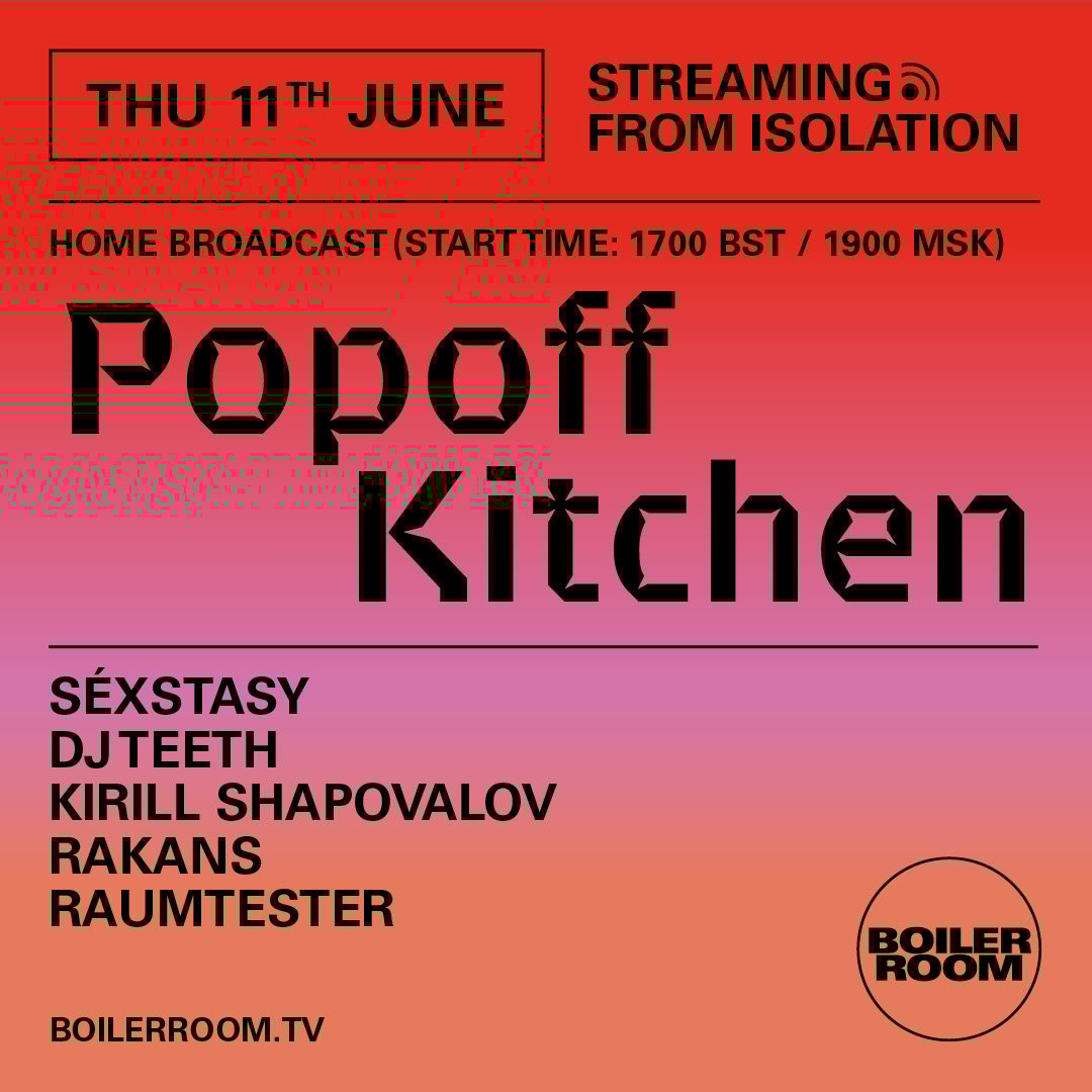 Streaming From Isolation with Popoff Kitchen flyer