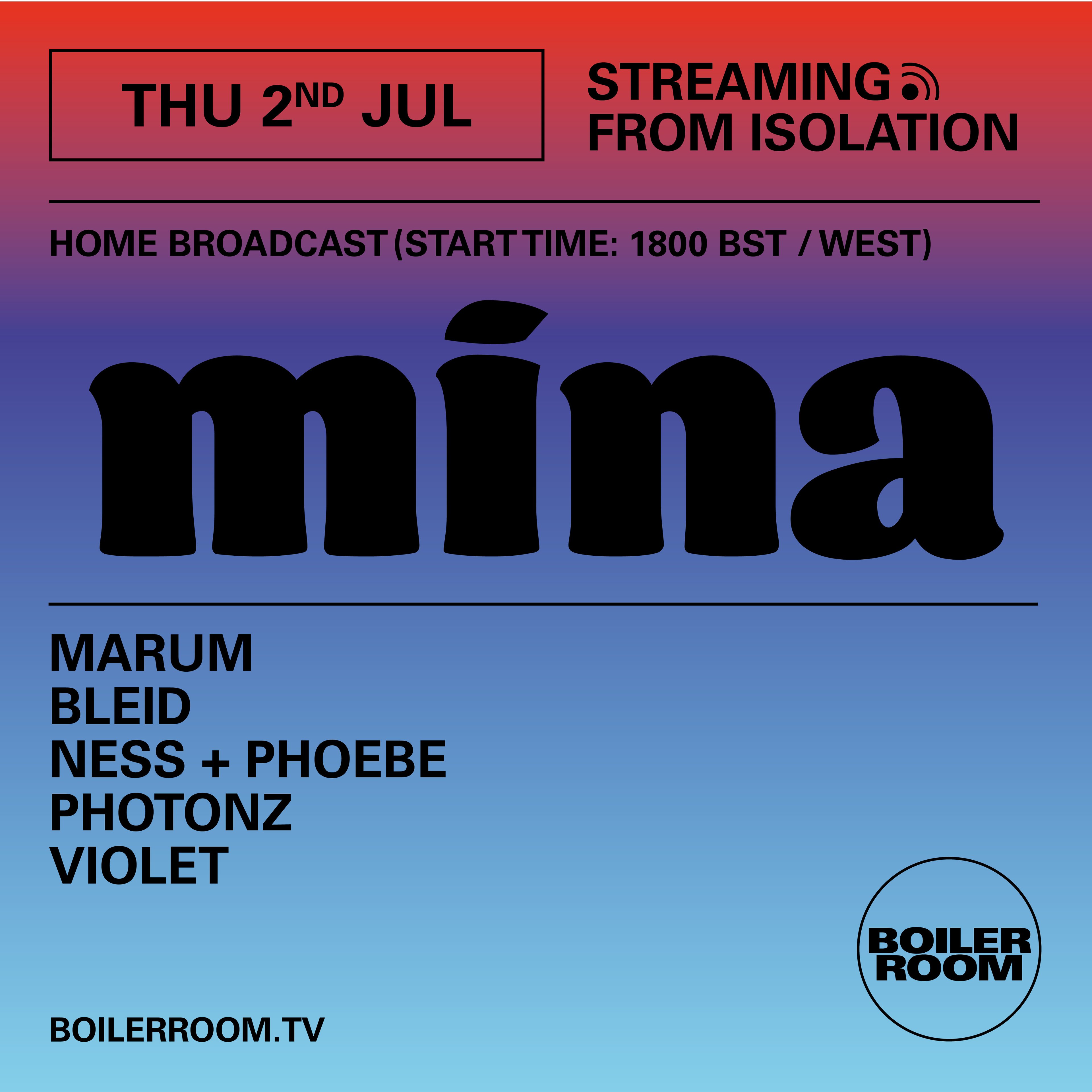 Streaming From Isolation with Mina flyer