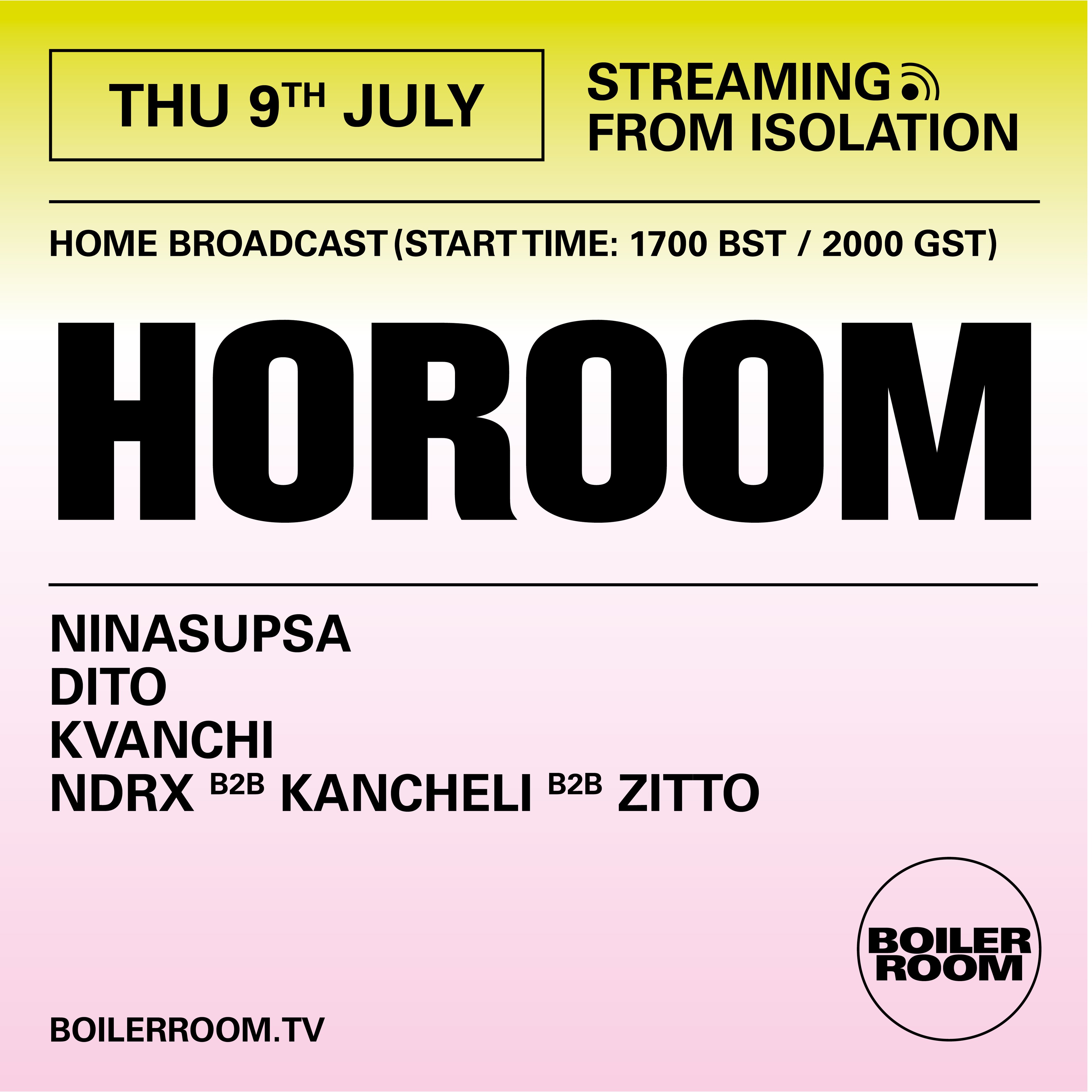 Streaming From Isolation with Horoom flyer