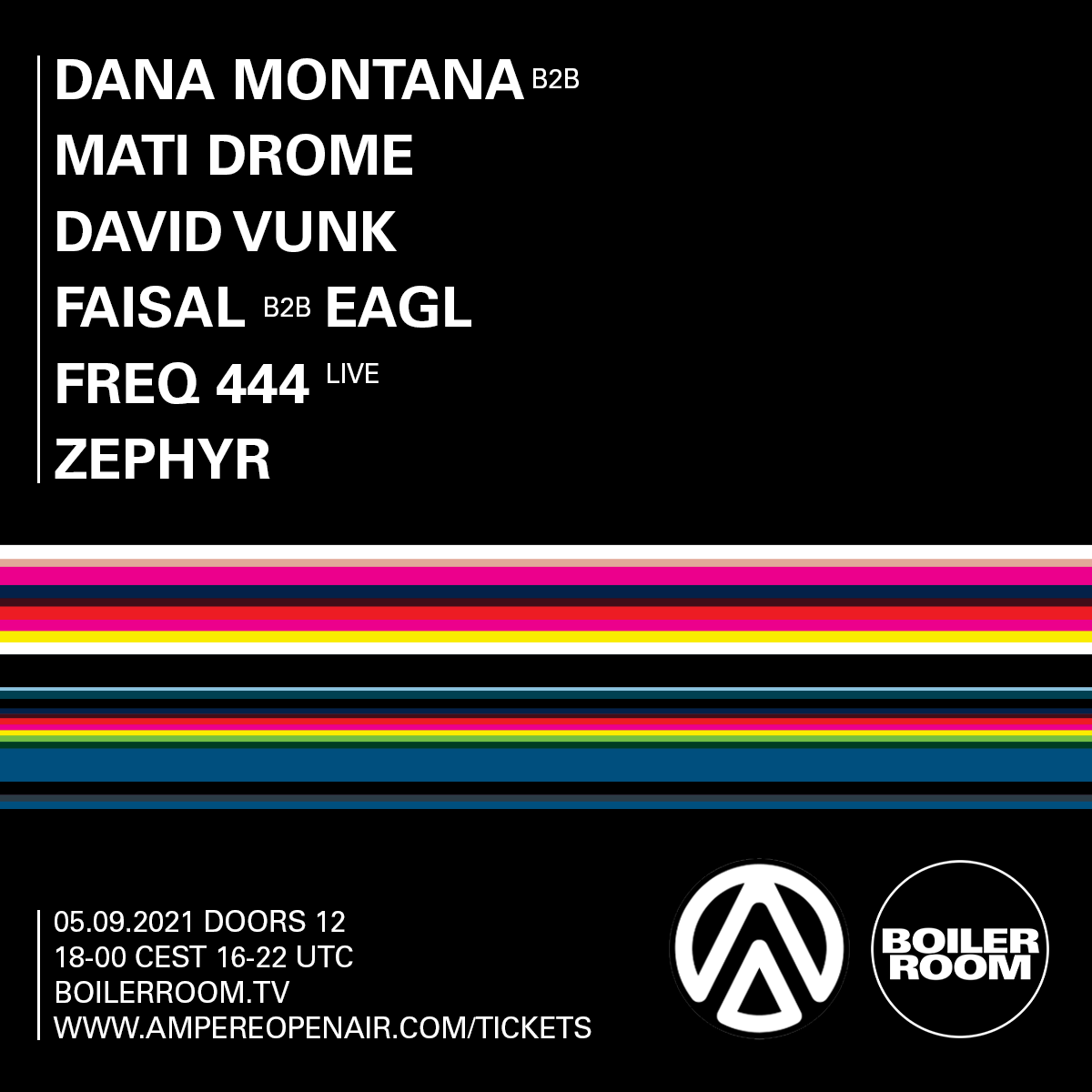 Boiler Room x Ampere Open Air 2021 flyer