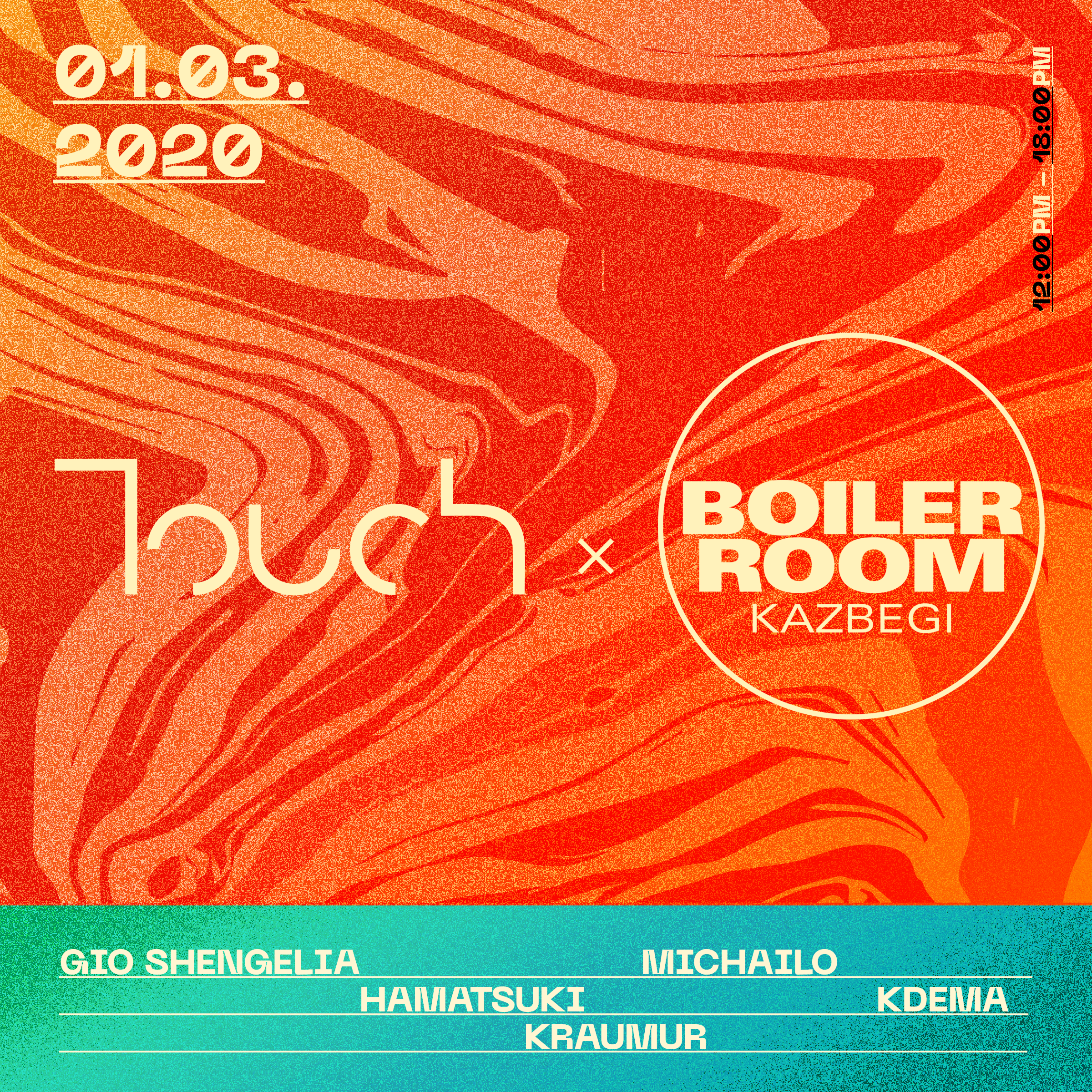 Touch x Boiler Room flyer
