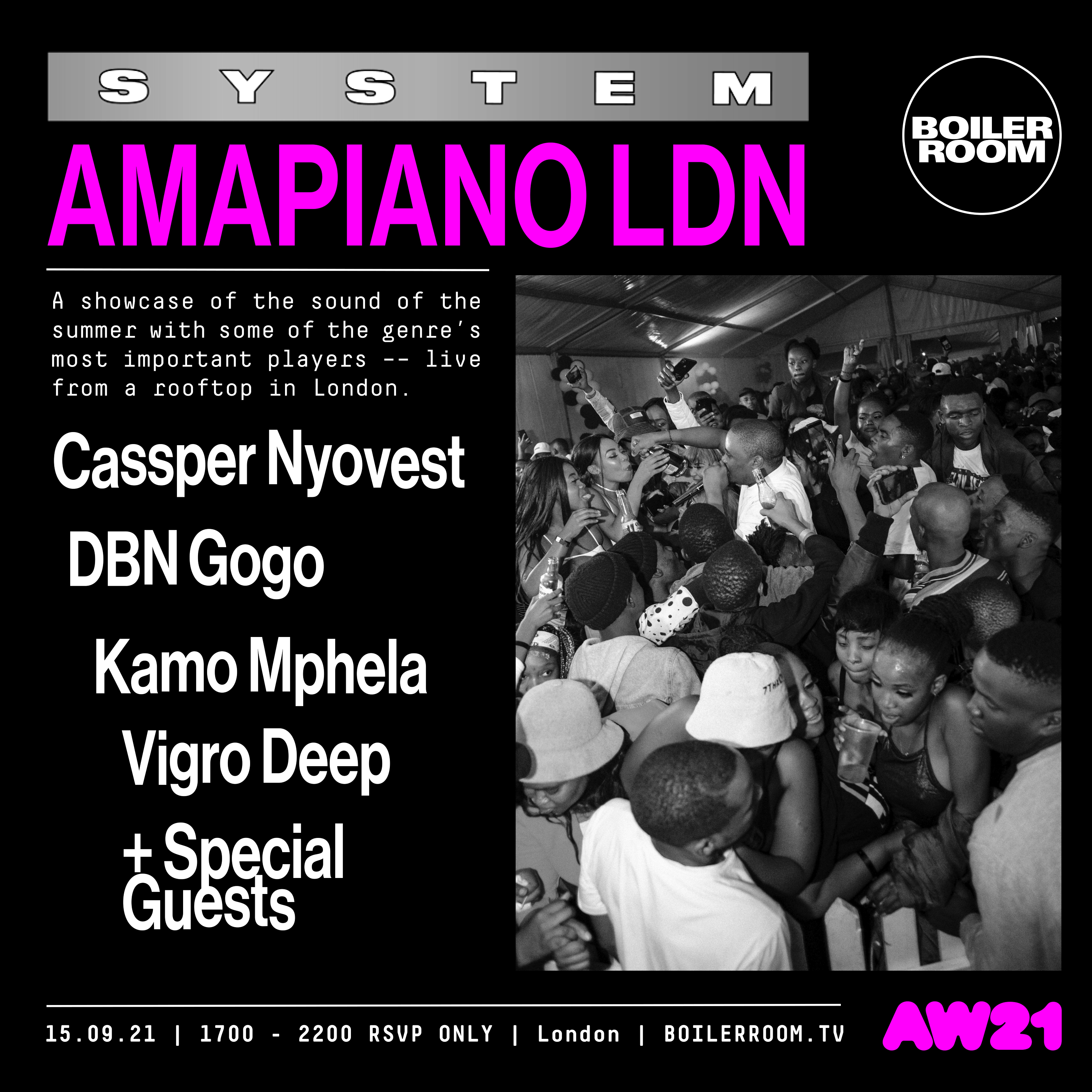 SYSTEM: AMAPIANO LDN flyer