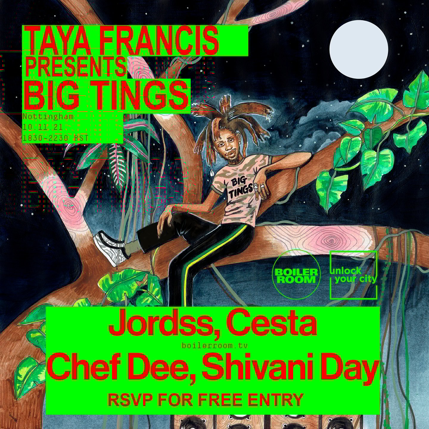 Taya Francis pres. Big Tings | BR x UYC: Nottingham flyer