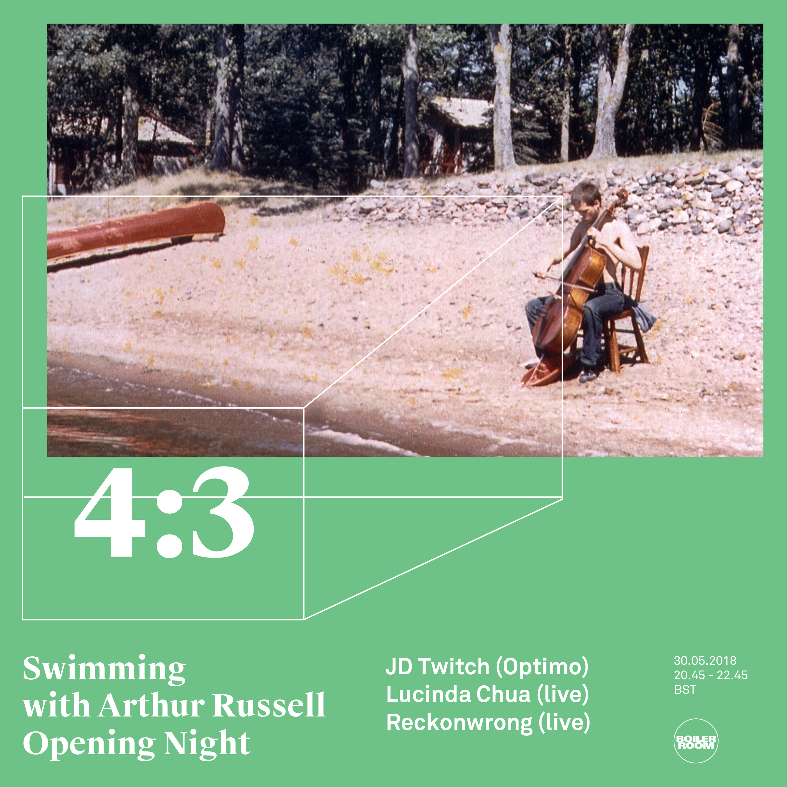 Swimming with Arthur Russell - Opening Night flyer