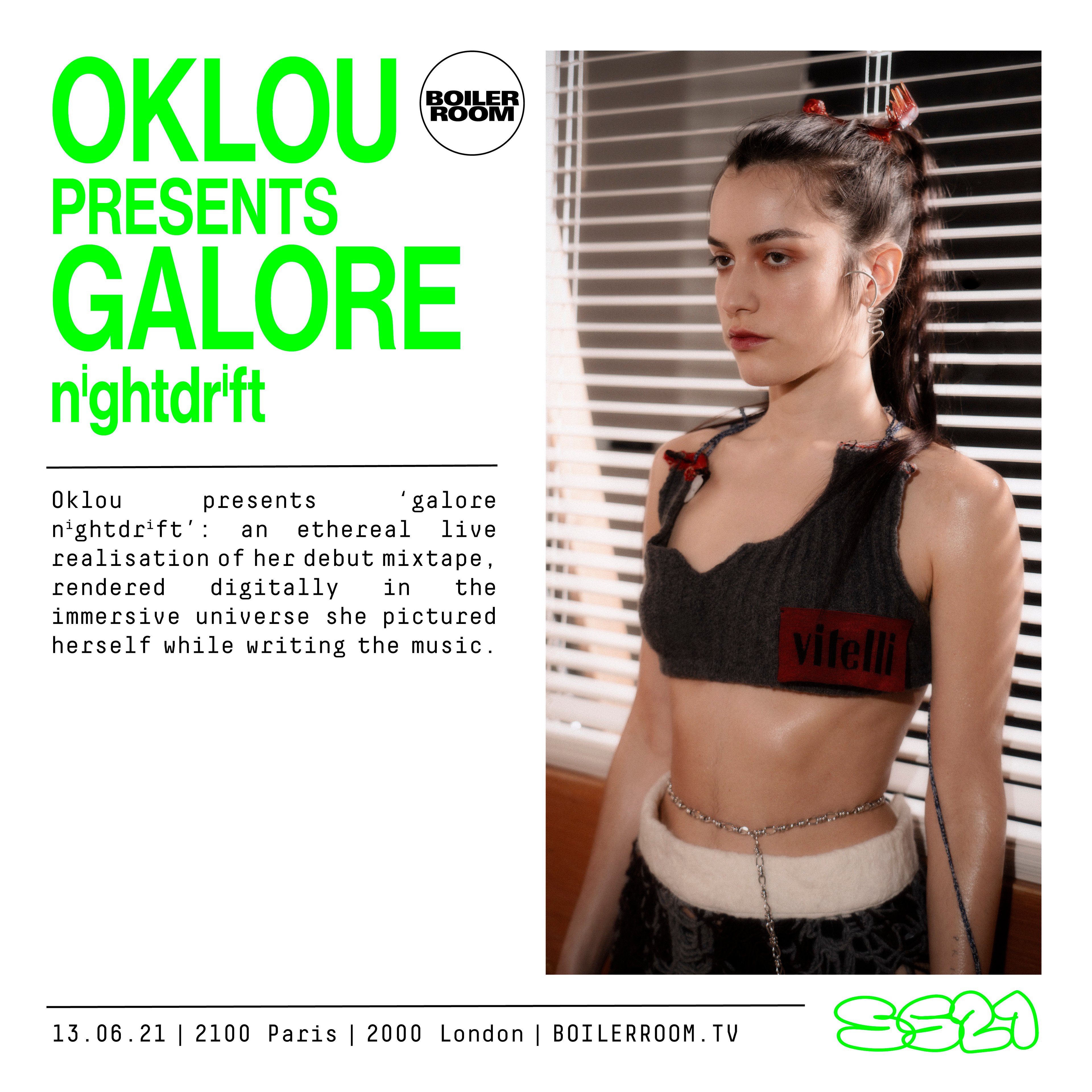 SS21: Oklou Pres. Galore ⁿⁱᵍʰᵗᵈʳⁱᶠᵗ flyer