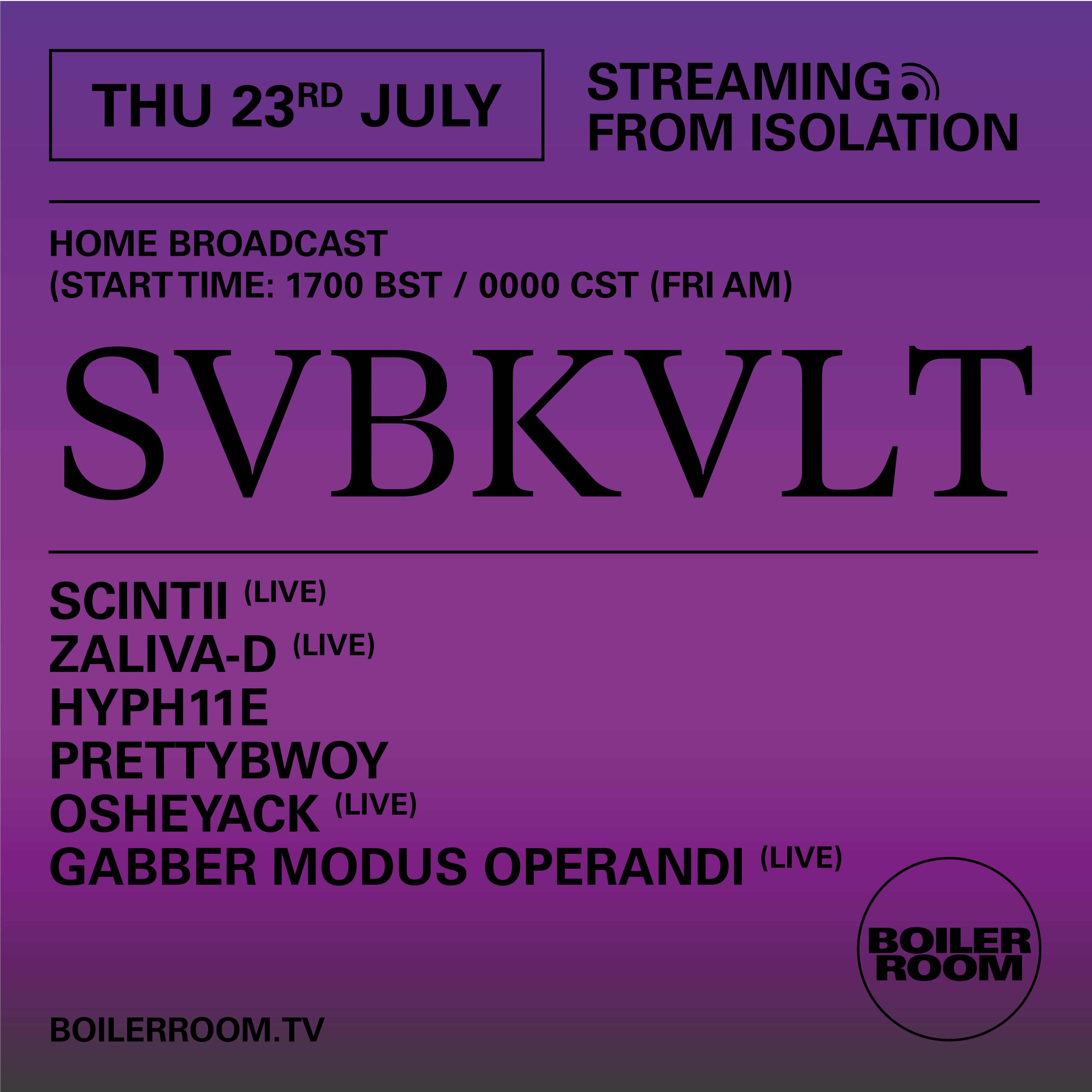 Streaming From Isolation with SVBKVLT flyer