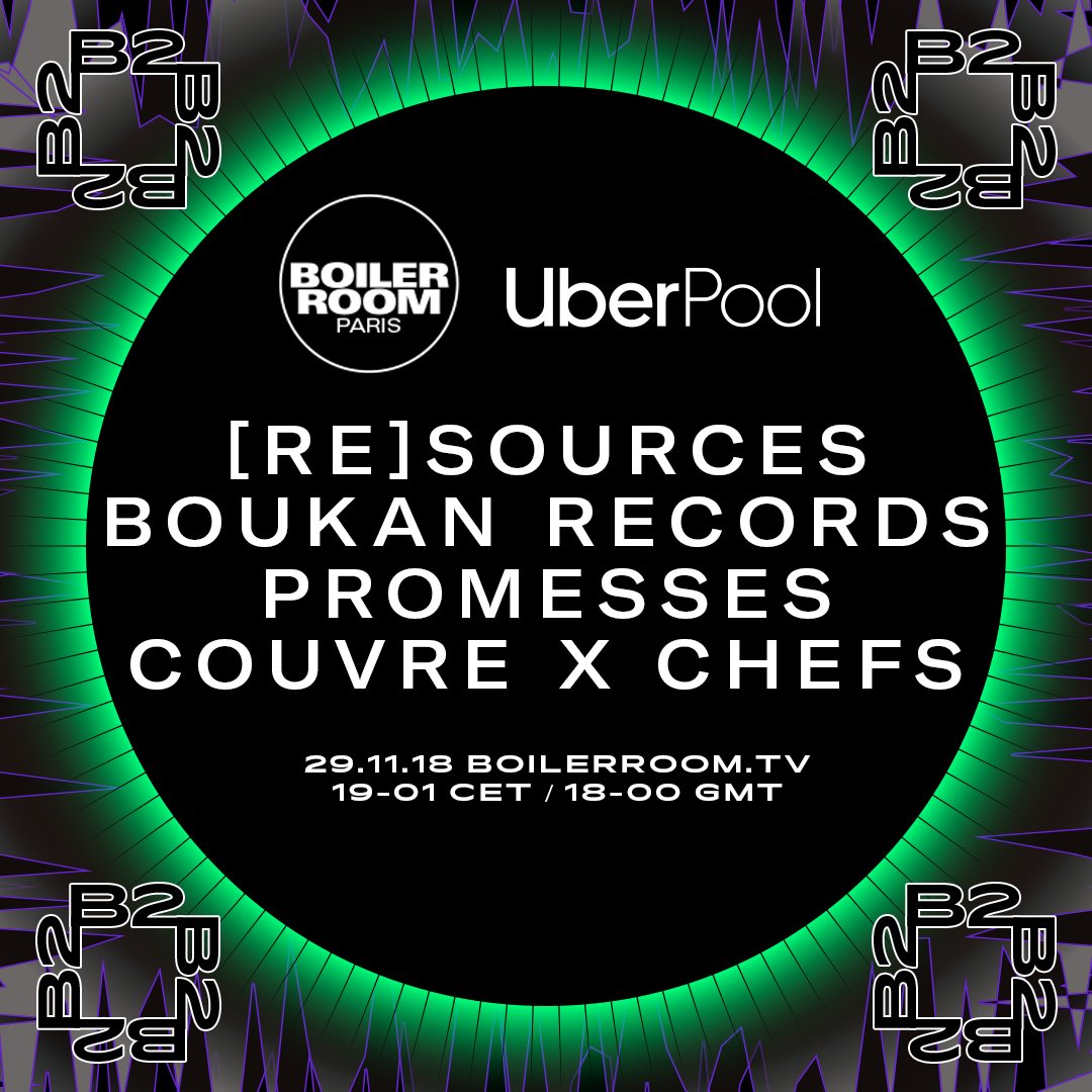 Boiler Room x UberPool presents b2b2b2b Paris flyer