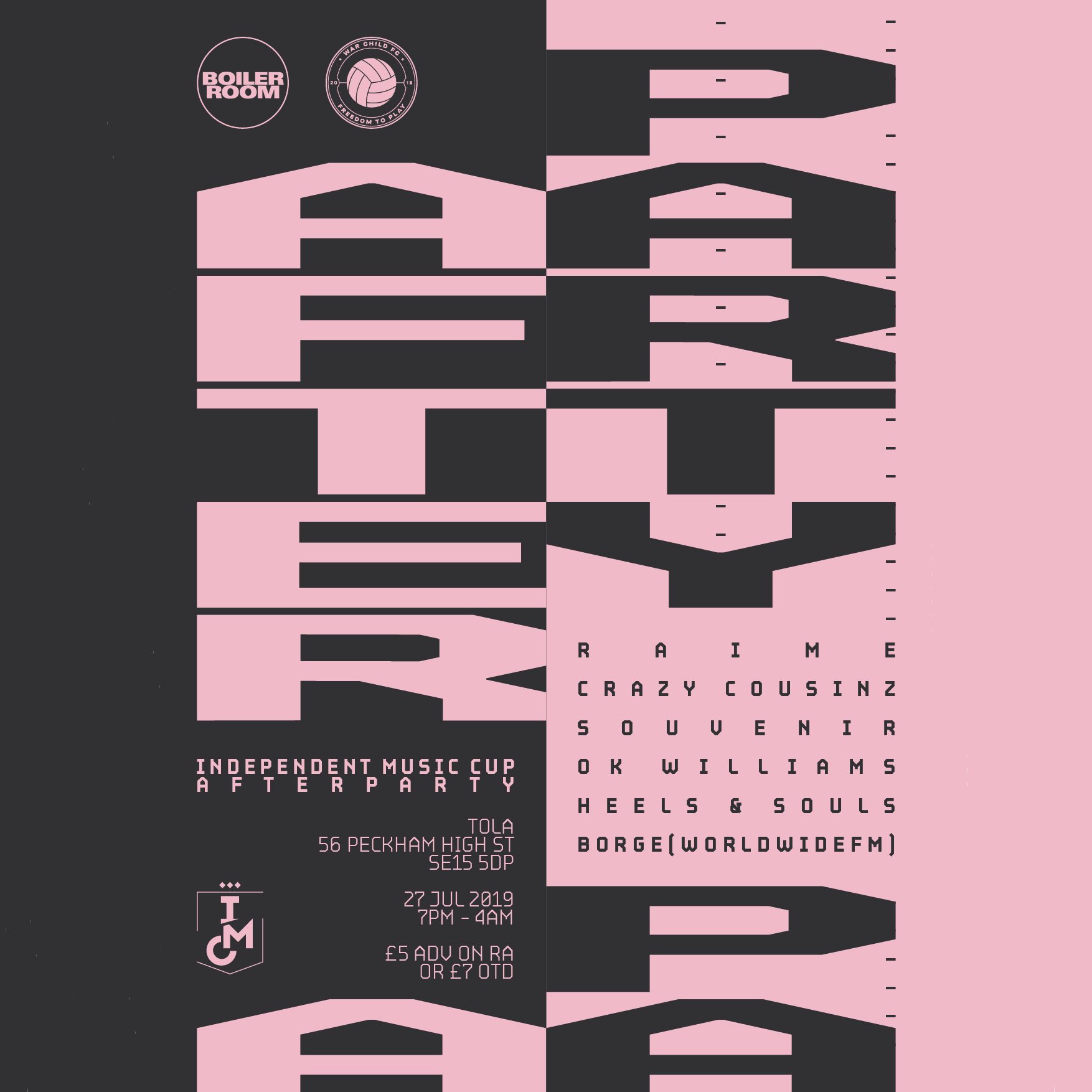 Independent Music Cup Afterparty flyer