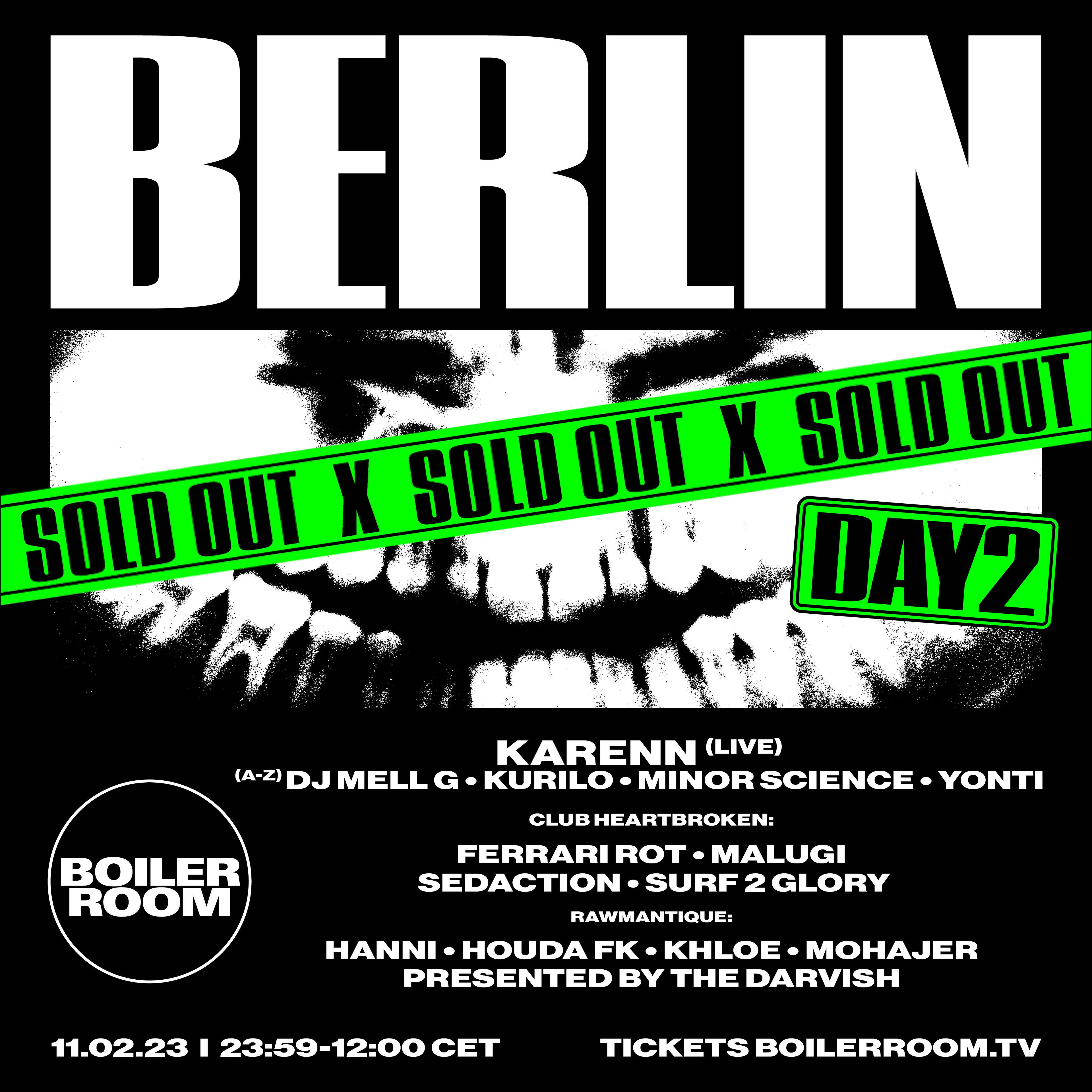 Boiler Room: Berlin | Day 2 flyer