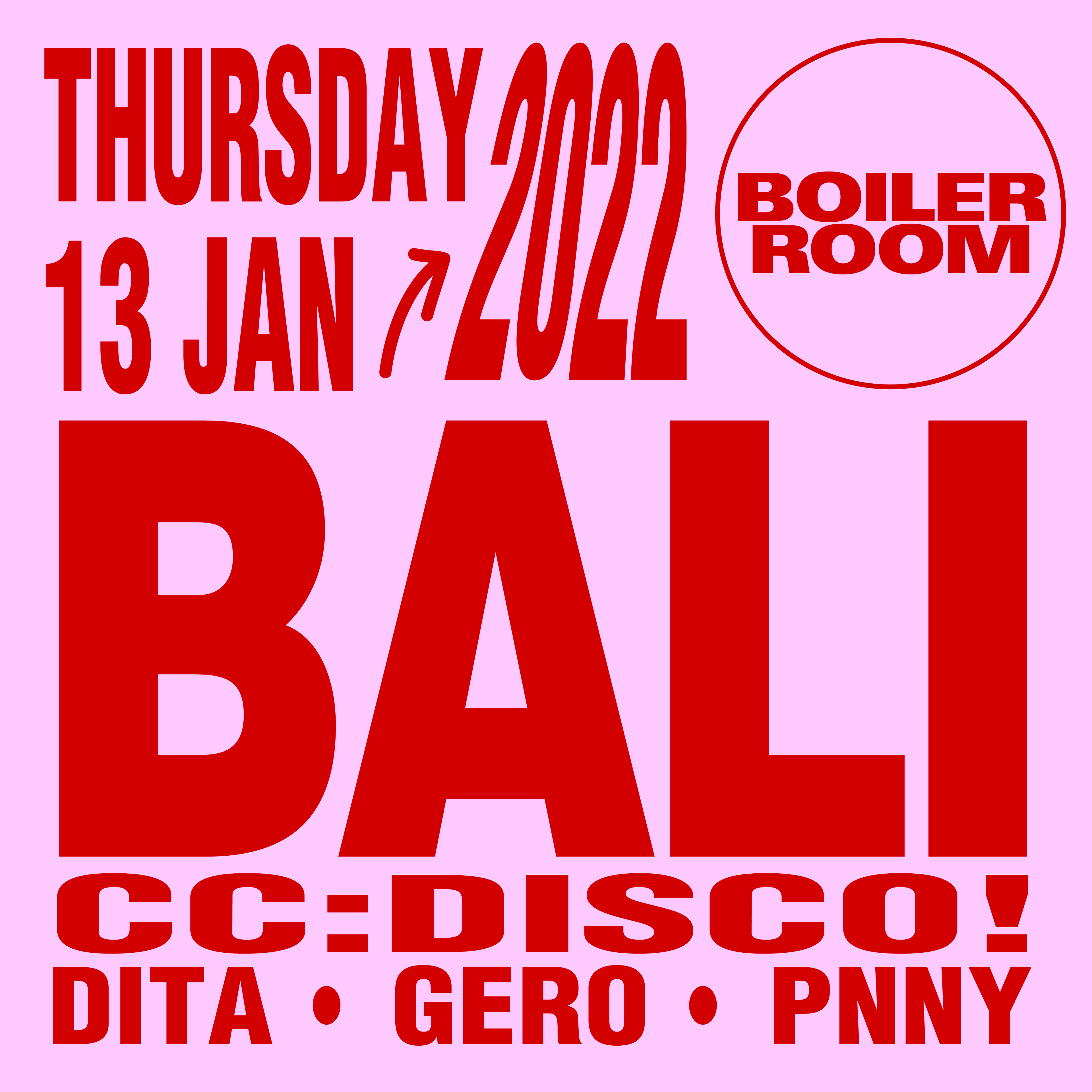 Boiler Room: Bali flyer