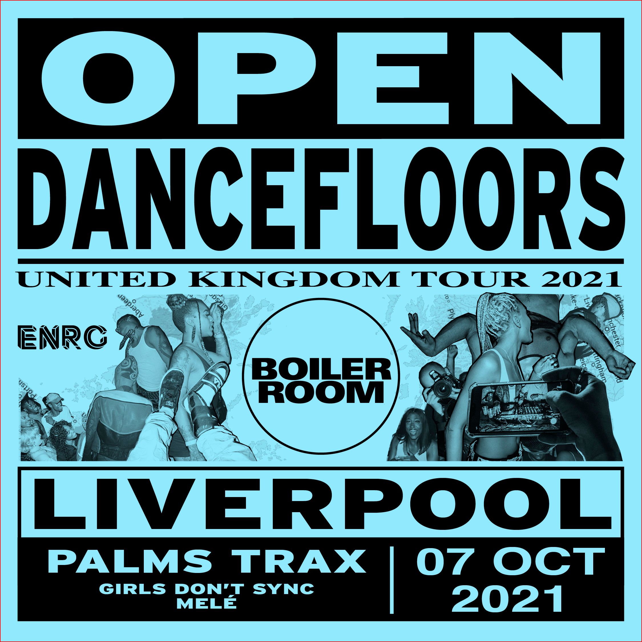 Open Dancefloors | Liverpool flyer