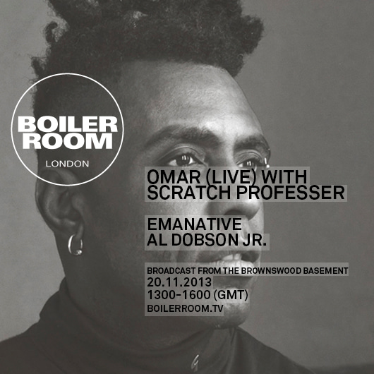 Flyer for event Omar (LIVE) with Scratch Professor.