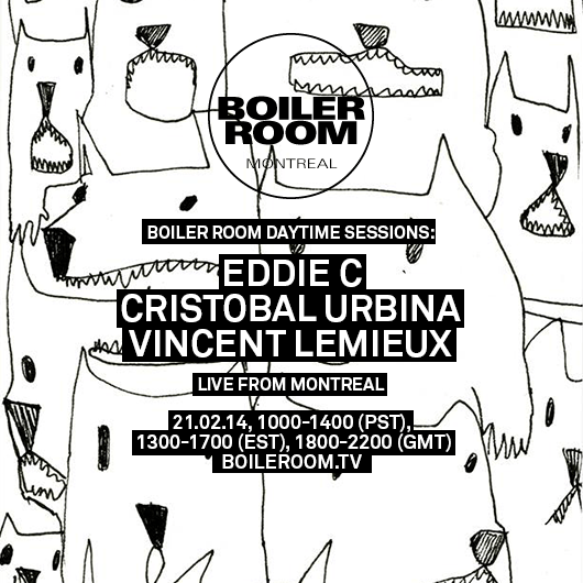 Flyer for event Boiler Room Montreal Daytime Session.