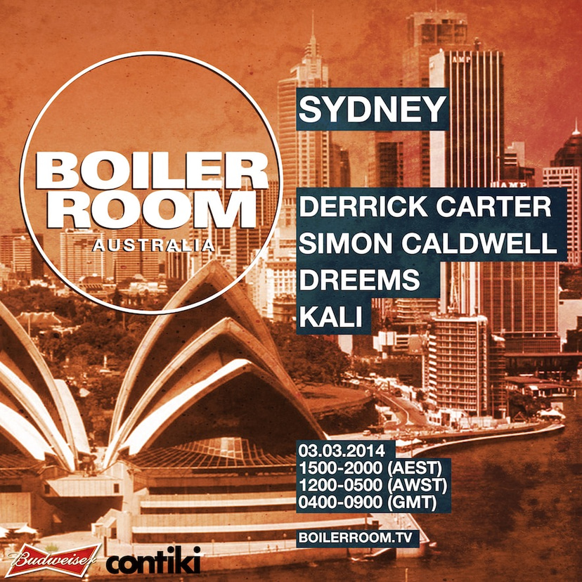 Flyer for event Boiler Room Australia: Sydney Day.