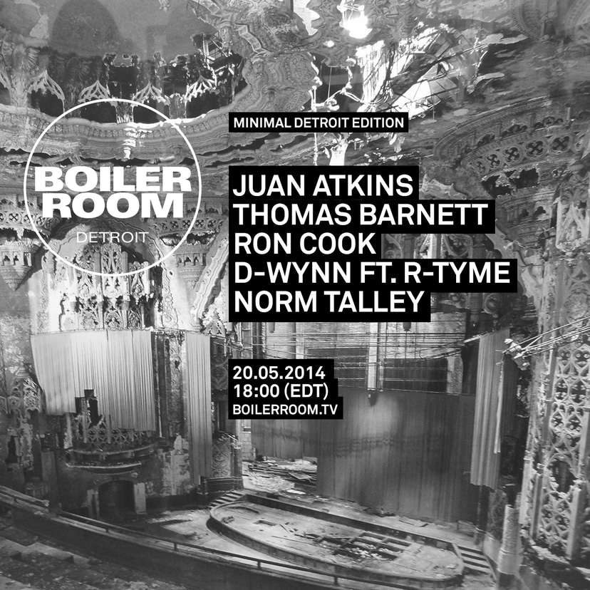 Flyer for event Boiler Room Detroit: Minimal Detroit Edition.