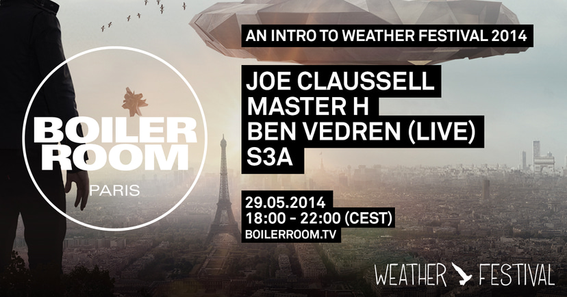 Flyer for event Boiler Room: An Intro To Weather Festival .