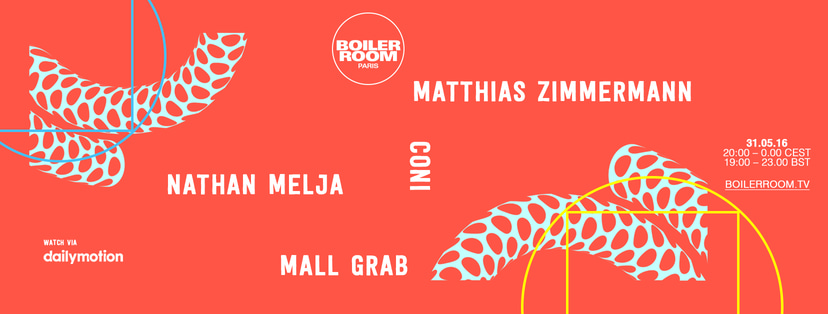 Flyer for event Boiler Room Paris x Dailymotion Weird House session.