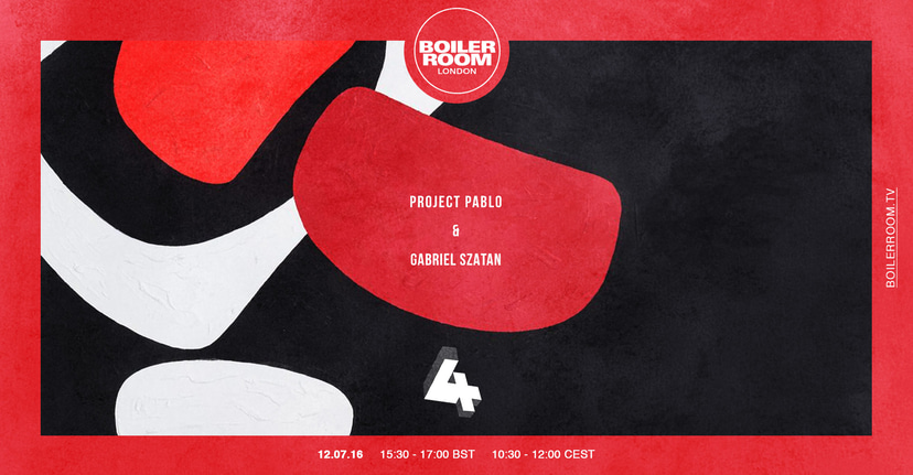 Flyer for event Channel 4 Round-Up: Project Pablo + Gabriel Szatan.