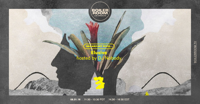 Flyer for event Breakfast w/ Elusive.