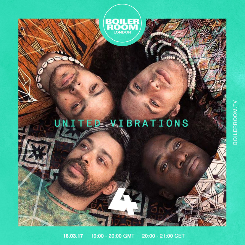 Flyer for event London: United Vibrations.