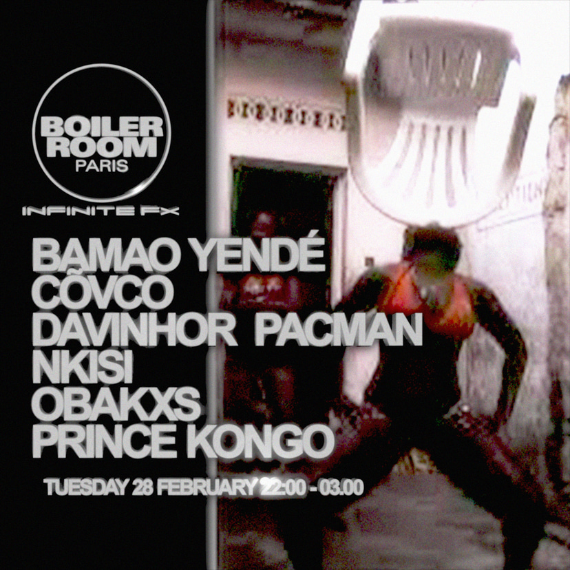 Flyer for event Boiler Room Paris: InfiniteFX.