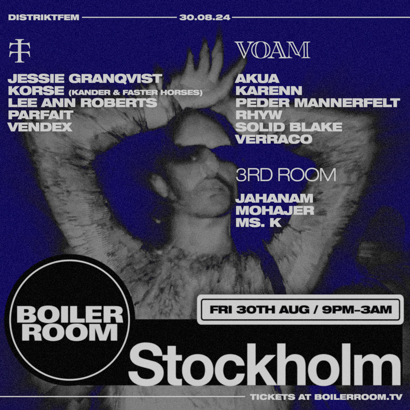 Flyer for event Stockholm.