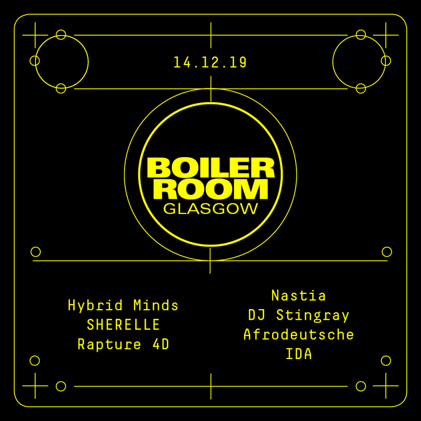 Flyer for event Boiler Room: Glasgow.