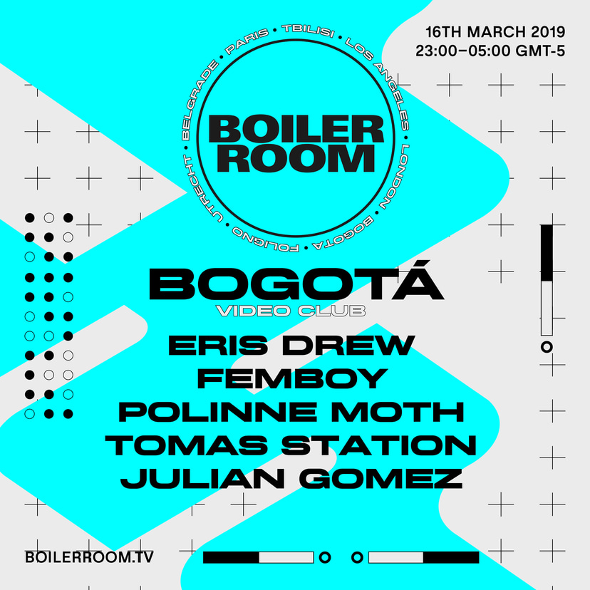 Flyer for event Boiler Room Bogotá: Video Club.