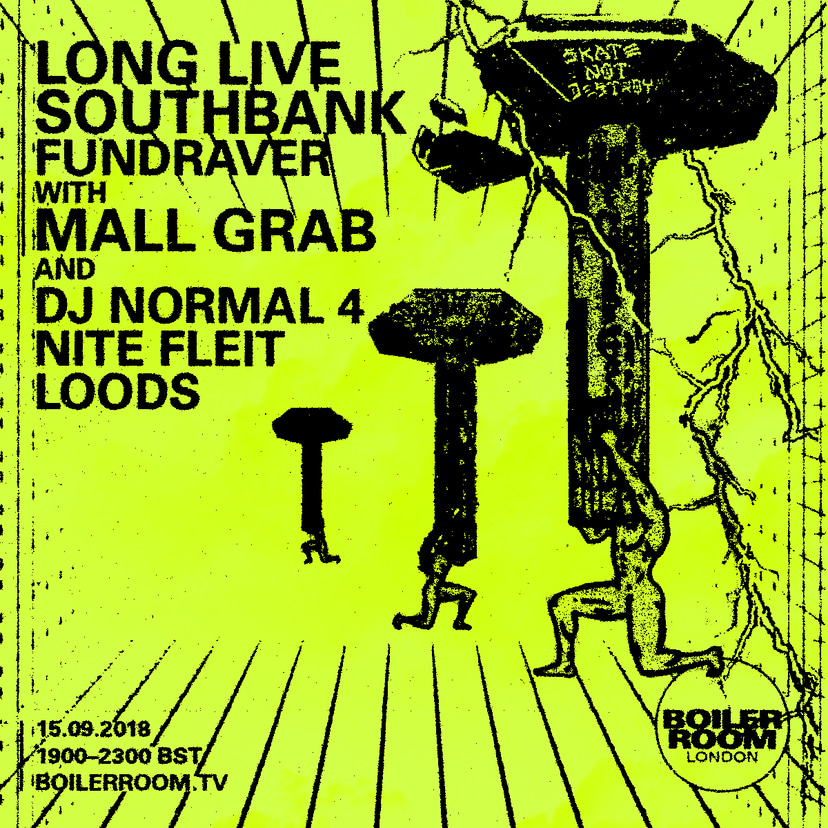 Flyer for event BR x LLSB x Mall Grab London.