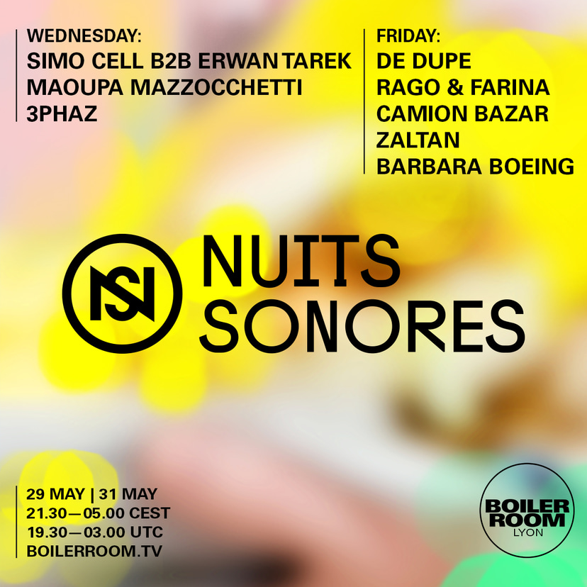 Flyer for event Nuits Sonores.