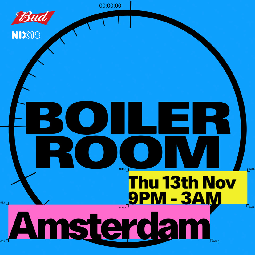 Flyer for event Amsterdam.