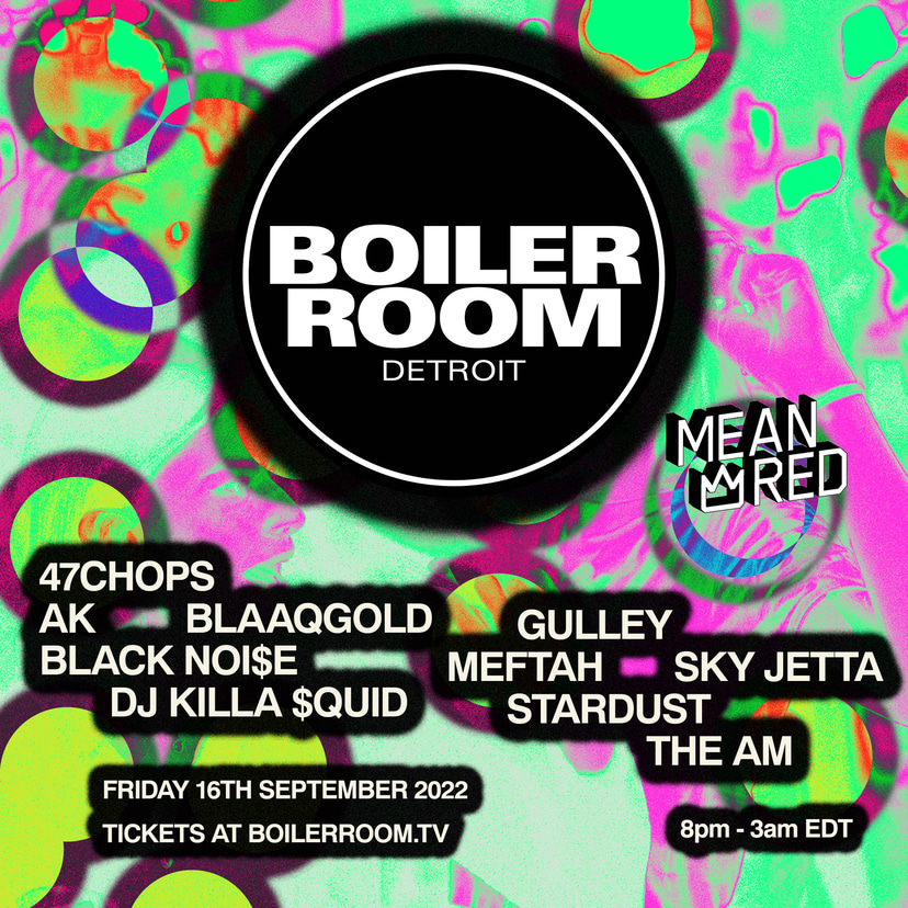 Flyer for event Boiler Room: Detroit.
